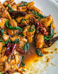 Stir-Fried Basil leaves with