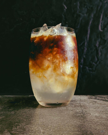 Black Coffee with Coconut juice